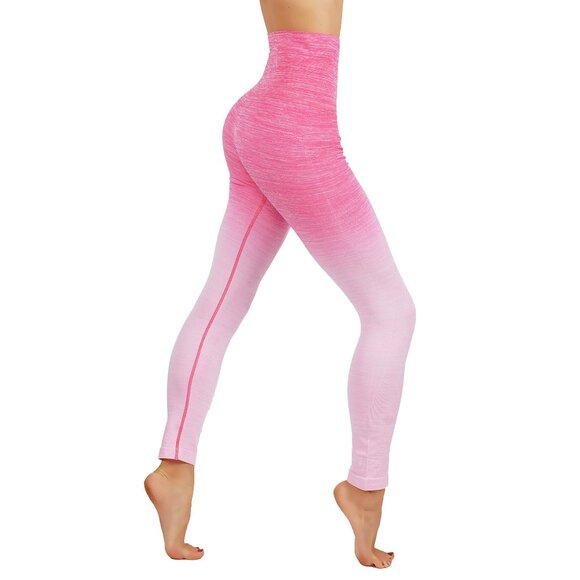 Yelete Pants - NWT Yoga Dry-Fit Ombre Compression Leggings Seamless High Waist Tummy support
